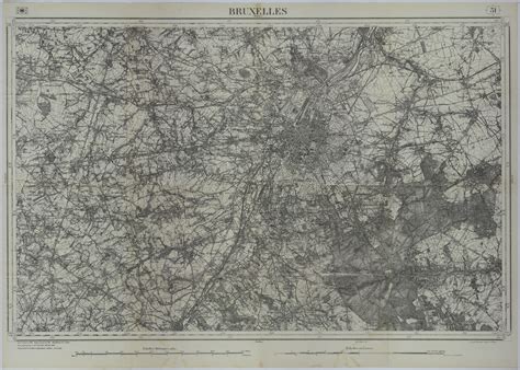 Map of the Area Around Brussels, Belgium | Harry S. Truman