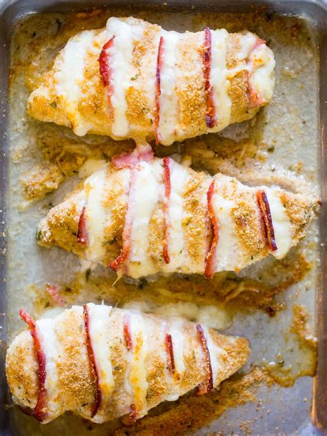 Baked Chicken Cordon Bleu Basil And Bubbly