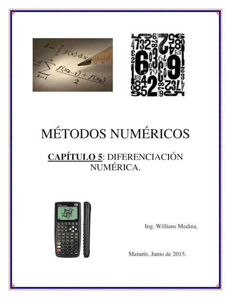 PDF 01 Diferenciacion Numerica DOKUMEN TIPS