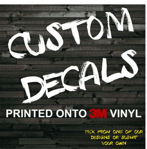 Custom decal 3M sticker label personalized text customized business ...