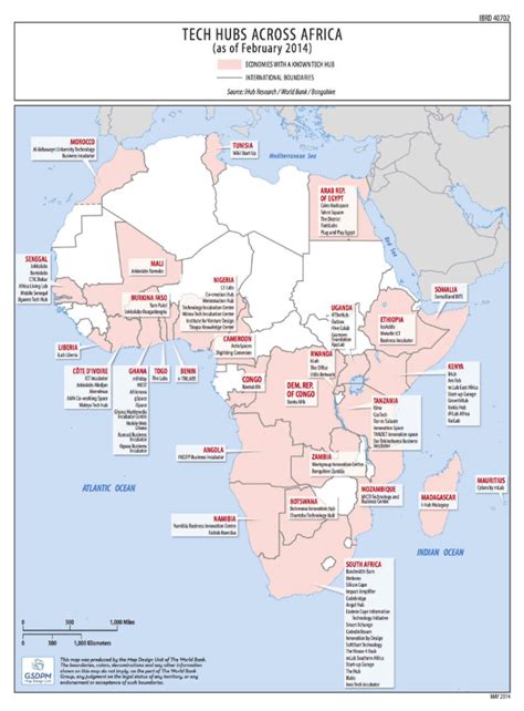 These Are The Top 100 Tech Hubs Across Africa Infographic