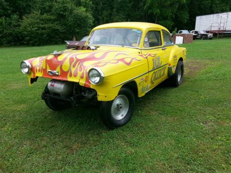 54 Chevy Gasser Racecar Hotrod Nostalga Roller Classic Chevrolet Bel Air 150 210 1954 For Sale