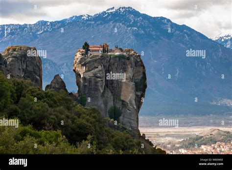 Holy Trinity Monastery Meteora Thessaly Greece Stock Photo Alamy