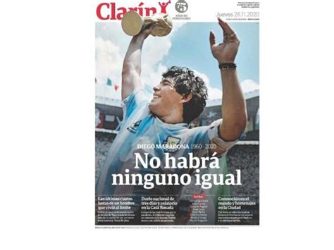 Las Portadas Más Impactantes Después De La Muerte De Maradona — Rockandpop