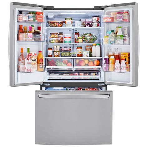 Lg 29 Cu Ft French Door Refrigerator With Slim Design Water Dispenser