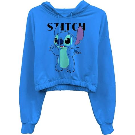 Disney - Ladies Lilo and Stitch Sweatshirt - Ladies Classic Lilo and Stitch Oversized Raglan ...