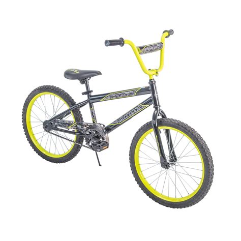 Huffy 20 In Rock It Boys Bike Metallic Black With Neon Yellow