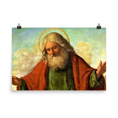 God The Father By Cima Da Conegliano Poster Print Etsy