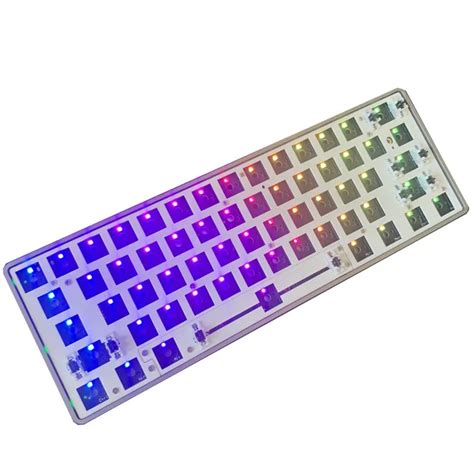 GK61X Mechanical Keyboard DIY Kit Hotswap Keyboard GK61 Upgrade Version ...