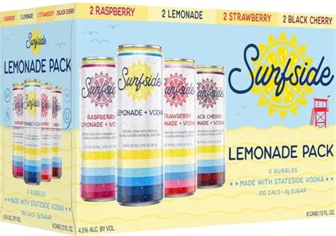 Surfside Lemonade Vodka Variety Pack Ml Bremers Wine And Liquor