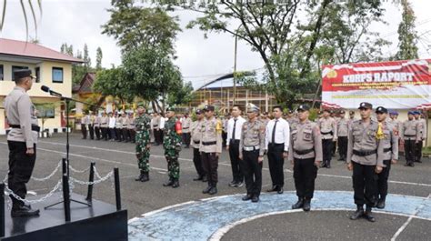 Upacara Korps Raport Kenaikan Pangkat Pengabdian Kabag Ren Polres