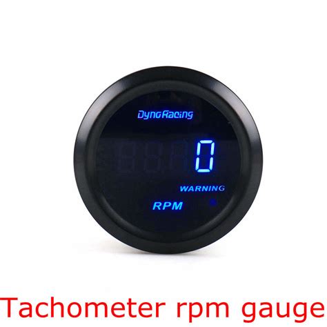 Tachometer RPM Blue Led 2 52mm Digital Car Turbo Boost Gauge PSI BAR