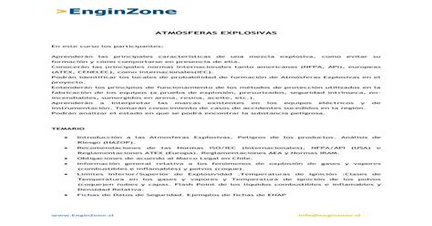 ATMÓSFERAS EXPLOSIVAS sferas Explosiva PDF file info enginzone cl