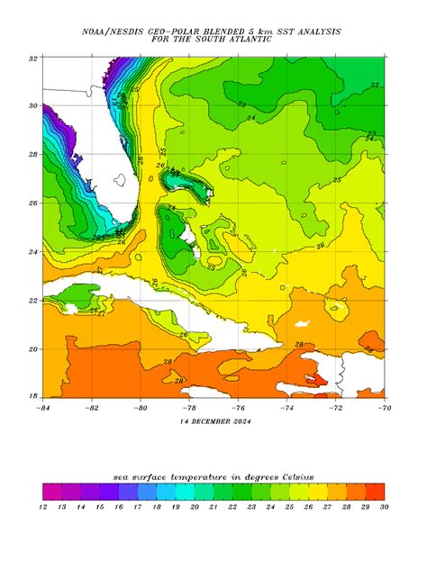 Sea Surface Temperature Sst Contour Charts Ospo