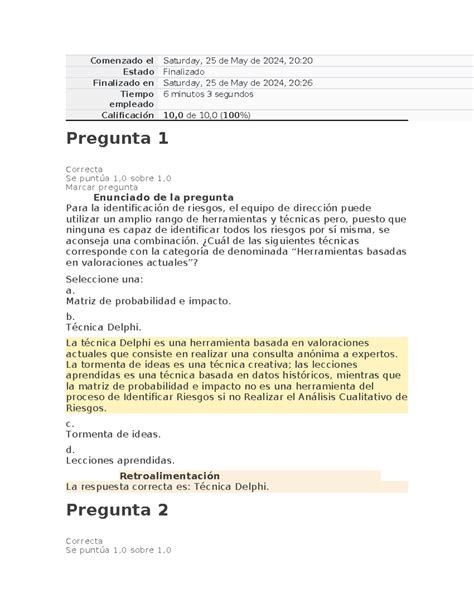 Evaluacion Evaluaci N De Gesti N De Riesgos En Proyectos