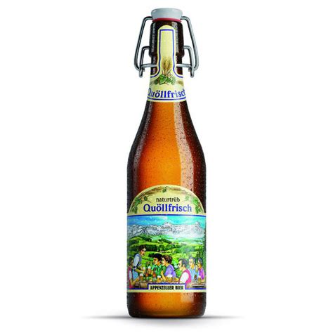 Appenzeller Quöllfrisch naturtrüb MW 50 cl Schweizer Biere Gedex