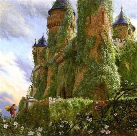 Ivy Covered Castle Fantasy Castle Fairy Tales Enchanted Castle