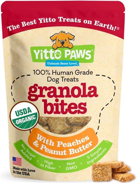 Yitto Paws Golosinas orgánicas para perros galletas saludables y