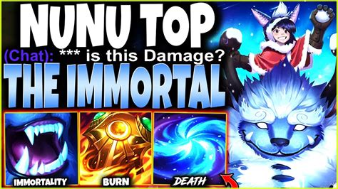 Meet Our New Season 12 Max Tenacity Immortal Nunu Top Lane Build