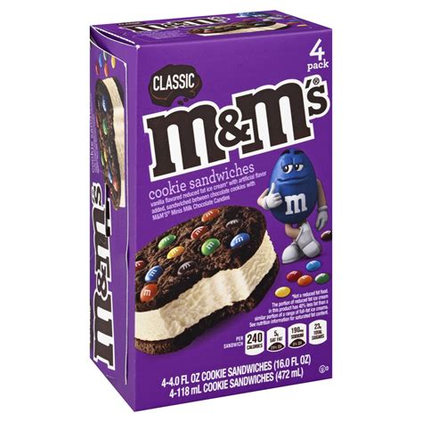 M M S Classic Ice Cream Cookie Sandwiches Fl Oz Shipt