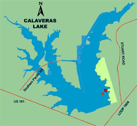 Calaveras Lake Park Map