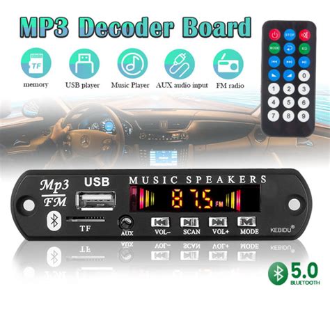 Bluetooth Mp Player Decoder Board Speaker V Usb Tf Radio