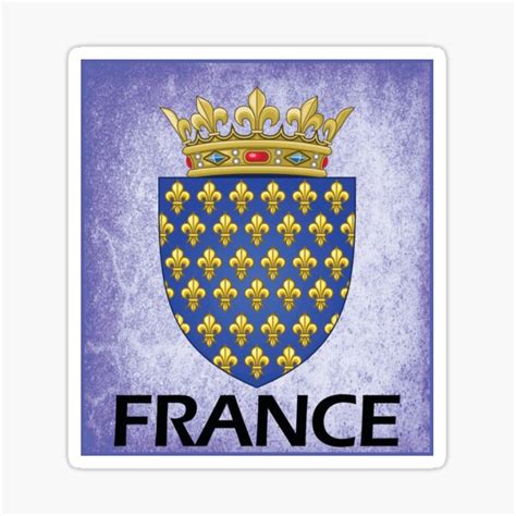 "FRANCE FRENCH COAT OF ARMS FLAG ANCIEN" Sticker for Sale by ...