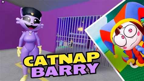 CATNAP BARRY S PRISON RUN PLAYING AS POMNI ROBLOX Roblox