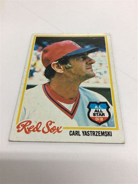 Original Vintage 1978 Topps Baseball Carl Yastrzemski Card No 40