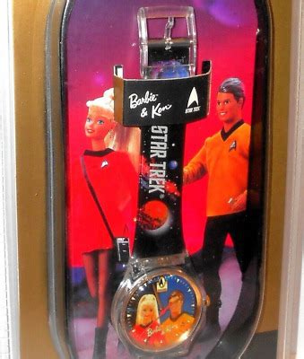 Star Trek Mattel Barbie Ken Watch Collector Timepiece Wrist Band