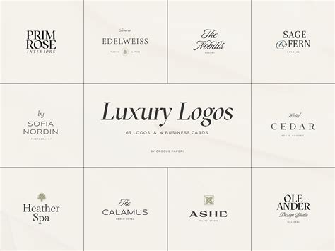 LUXURY Logos & Business Cards FREE Customization - Etsy