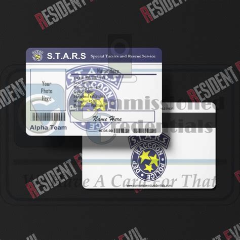 Custom Stars Id Commissioned Credentials