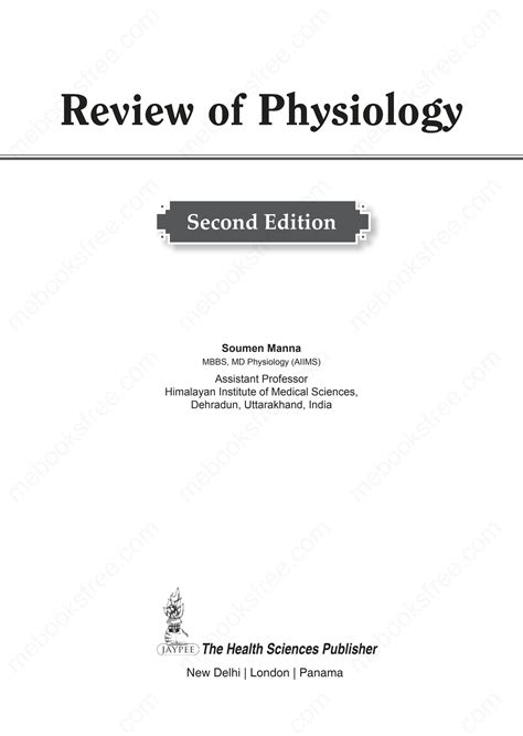 SOLUTION Soumen Manna S Review Of Physiology Studypool