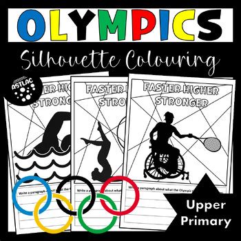 Olympic Games Silhouette Coloring Pages By Astlac Tpt