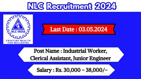 NLC Recruitment 2024 New Notification Out Check Post Vacancies