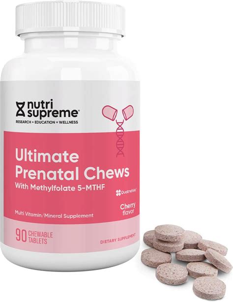 Nutri Supreme Vitamina Prenatal Vitaminas Prenatales Masticables Para