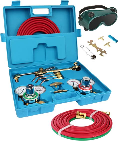 Oxygen Acetylene Torch Kit Oxy Gas Welding Cutting Brazing Set Portable