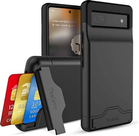 Teelevo Dual Layer Wallet Case For Google Pixel 6a 2022 Protective