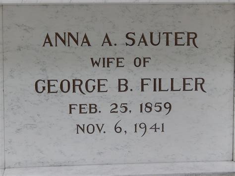 Anna Amalia Sauter Filler 1859 1941 Memorial Find A Grave