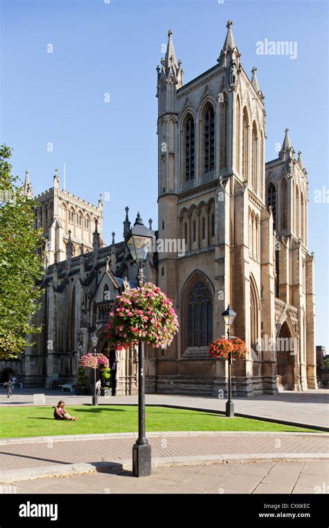 Bristol Cathedral, College Green, Bristol, UK Stock Photo - Alamy