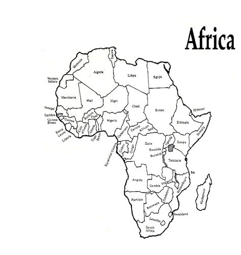 Coloriage Carte De L Afrique Imprimer Sur Coloriageenfant