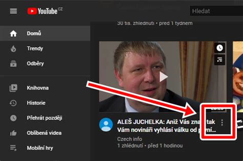 YouTube doporučuje nevhodné kanály Jak tomu zamezit Infoek cz