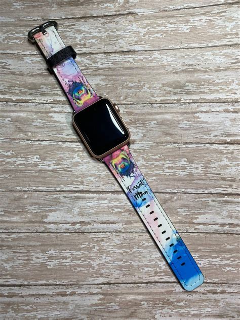 Apple Watch Band Customized And Personalized Synthetic Etsy