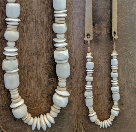 White Bone Beads Large Diy Jewelry Beads Bracelet Beaded Jewelry