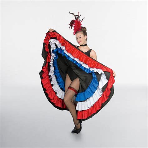 1st Position Red White Blue Can Can Skirt Dazzle Dancewear Ltd