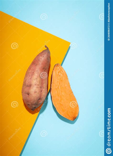 Concept Of Vegetables Tasty Sweet Potato Batat Stock Image Image Of