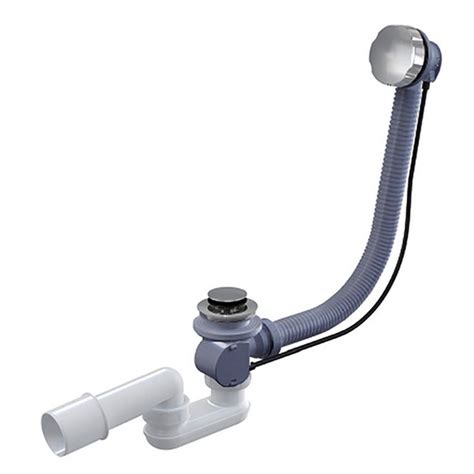 Слив перелив / обвязка для ванны полуавтомат пластик/металл TIM ...