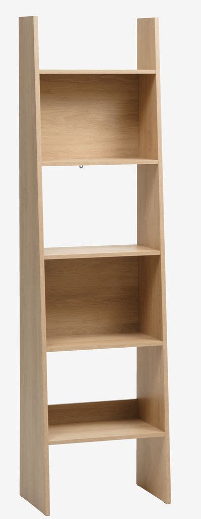 Bookcase Krarup Shelves Oak Colour Jysk