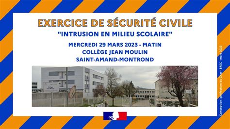 Exercice De S Curit Civile Saint Amand Montrond Exercices