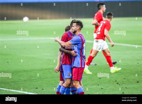 Barcelona Spain 29th July 2021 Matheus Pereira And Peque Polo FC